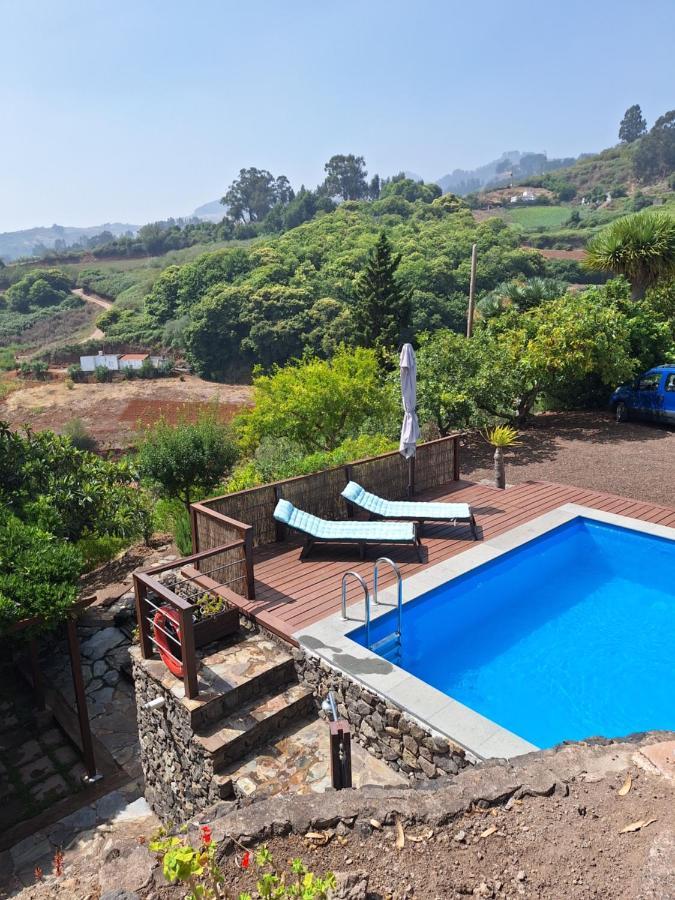 Casa Rural Con Piscina Privada El Roble Moya  Luaran gambar